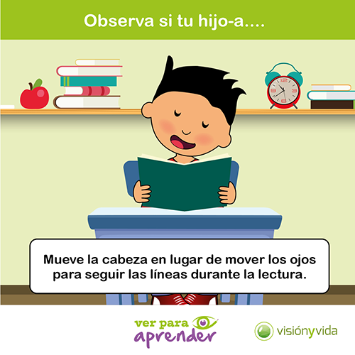 Mueve la cabeza en lugar de mover los ojos para seguir las líneas durante la lectura