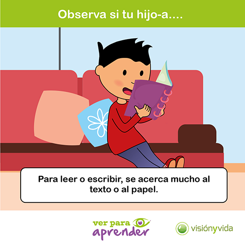 para leer o escribir, se acerca mucho al texto o al papel